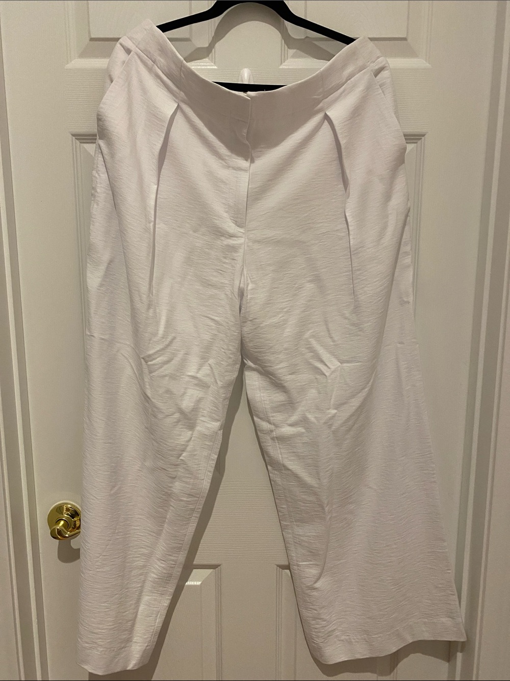 Calvin Klein White Wide-Leg Trousers